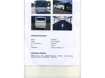 PONTICELLI LR210 P SCOLER - حافلة