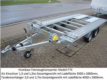 جديدة مقطورة شحن نقل السيارات Humbaur - FTK274020 Fahrzeugtransporter Autotransporter: صورة 1