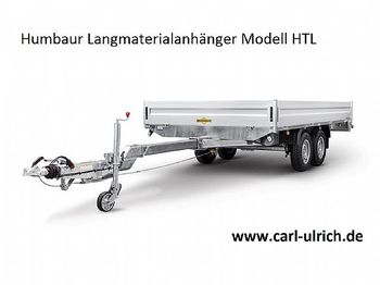 جديدة مقطورات مسطحة Humbaur - Langmaterialanhänger HTL265121 mit Rohrzugdeichsel: صورة 1