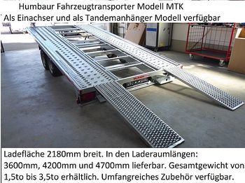 جديدة مقطورة شحن نقل السيارات Humbaur - MTK254222 Fahrzeugtransporter Autotransporter: صورة 1
