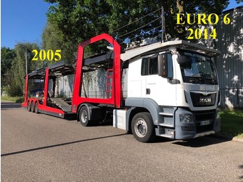 مقطورة شحن نقل السيارات Lohr Eurolohr, Truck 2014, EURO 6, Retarder, Airco, Car Transporter, Navigation, Combi: صورة 1