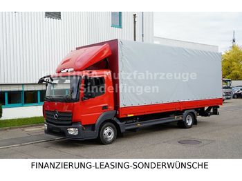 شاحنة ستارة جانبية Mercedes-Benz Atego 818L Pritsche 7,22m LBW Klima Euro-6: صورة 1
