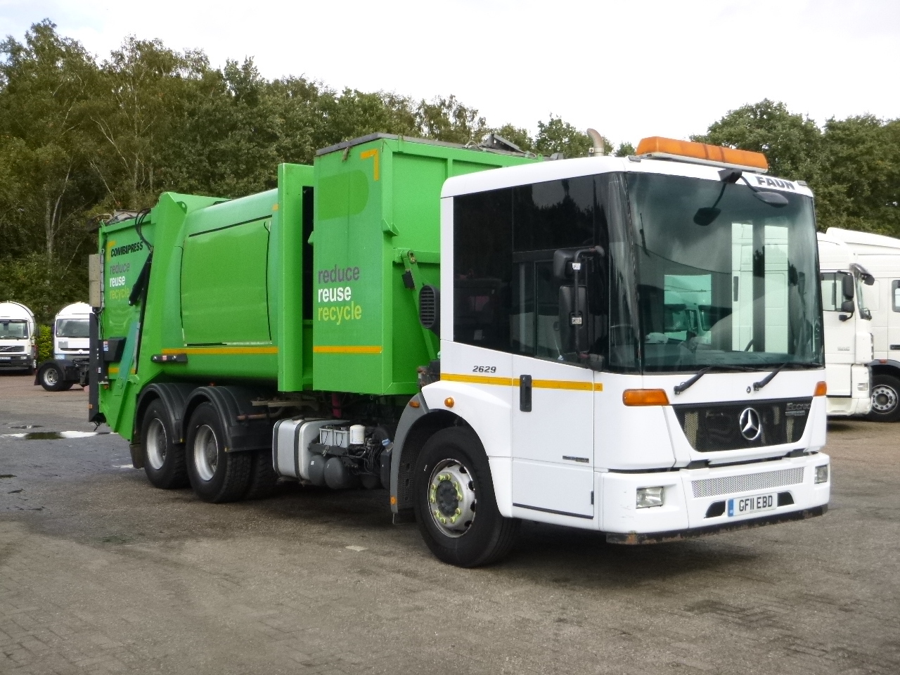 شاحنة النفايات Mercedes Econic 2629LL 6x4 RHD Faun refuse truck: صورة 2