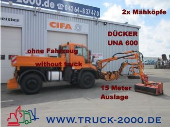 UNIMOG Dücker UNA600 Böschungsmäher 2 Mähköpfe-15 Meter - آلية المنفعة/ مركبة خاصة