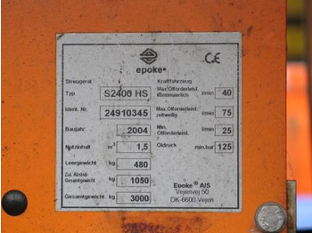 مفرشة الرمل/ الملح - آلية المنفعة/ مركبة خاصة S 2400 Streuer: صورة 4