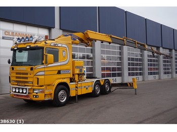 وحدة جر Scania R 124 6x4 Retarder Effer 52 ton/meter laadkraan: صورة 1