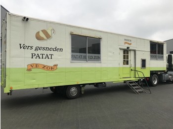 Netam-Fruehauf Foodtruck / Mobiel Cafetaria -Lunchroom / Food Truck (B/E rijbewijs) inclusief DAF trekker - نصف مقطورة صندوق مغلق