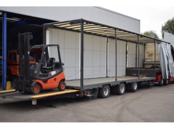 ESVE Forklift transport, 9000 kg lift, 2x Steering axel - عربة منخفضة مسطحة نصف مقطورة