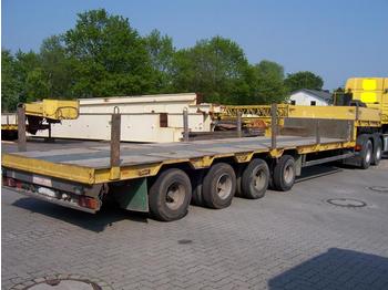 GOLDHOFER STZ4 46/80, 57.500 kg complete - عربة منخفضة مسطحة نصف مقطورة
