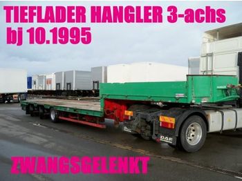 HANGLER TIEFLADER ZWANGSGELENKT 3-achs / BDF  - عربة منخفضة مسطحة نصف مقطورة