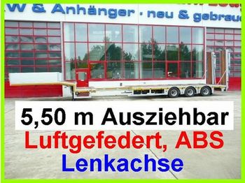 Möslein 3 Achs Satteltieflader, ausziehbar - عربة منخفضة مسطحة نصف مقطورة