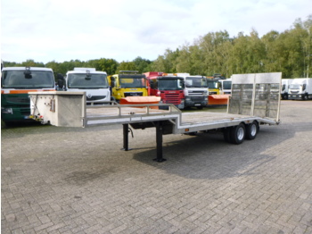 Veldhuizen Semi-lowbed trailer (light commercial) P37-2 + ramps + winch - عربة منخفضة مسطحة نصف مقطورة