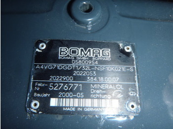 HYDROMATIK A4VG71DA1DT2/32L-NZF10K071E-S (BOMAG BC601RB) - مضخة هيدروليكية