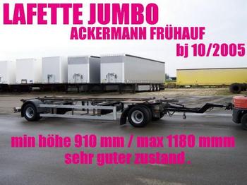 Ackermann LAFETTE JUMBO 910 - 1180 mm zwillingsbereift 2 x - مقطورة نقل الحاويات