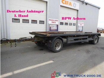  Hilse 2 Achs Abroll + Absetzcontainer BPW 1.Hand - مقطورة نقل الحاويات