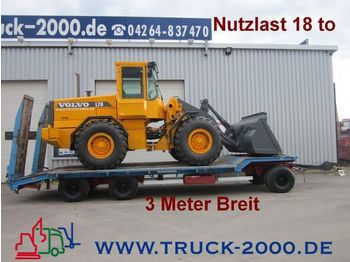 LANGENDORF TUE 24/80 3 Achsen Nutzlast 18to 3 m Breit - مقطورة مسطحة منخفضة