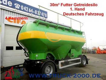 Feldbinder HEUT 30m³ Futter-Getreide-Silo 4 Kammern 1.Hand - مقطورة صهريج