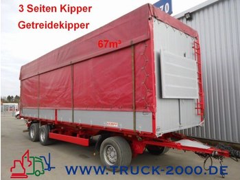 Kempf 3-Seiten Getreidekipper 67m³   9.80m Aufbaulänge - مقطورة قلاب
