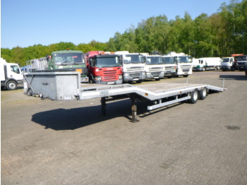 عربة منخفضة مسطحة نصف مقطورة Veldhuizen Semi-lowbed trailer (light commercial) 10 m + winch + ramp: صورة 1