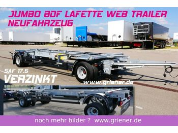 جديدة مقطورة نقل الحاويات Web-Trailer JUMBO / MAXI BDF 7,15/7,45 LAFETTE 960 mm höhe: صورة 1
